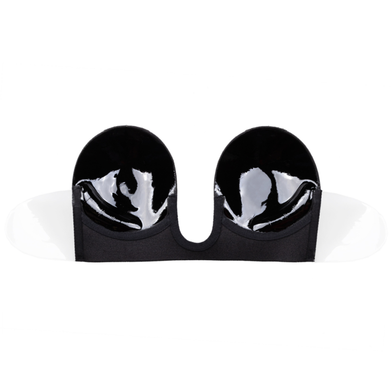 BYE-BRA - BRA WITHOUT HANDLES SHAPE U BEIGE CUP E - C / BLACK - 14