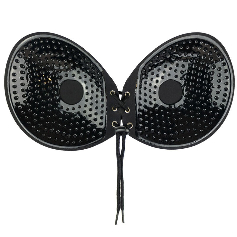 BYE-BRA - BRA ADHESIVE INTERLACED BEIGE CUP C - A / BLACK - 4