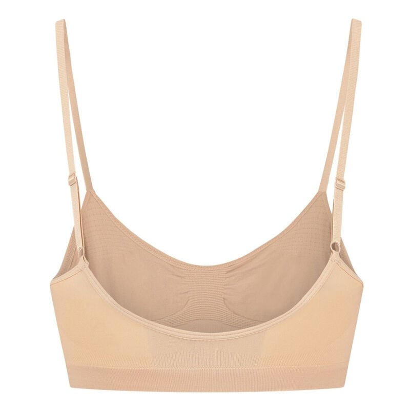 BYE-BRA - MEDIUM CONTROL BRA SEAMLESS BLACK SIZE L - L / BEIGE - 25