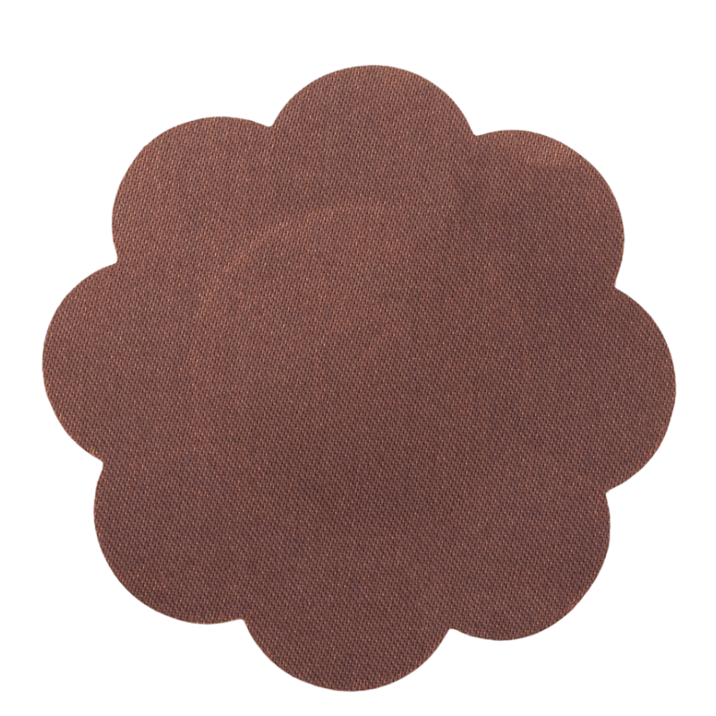 BYE-BRA - FLOWER NIPPLE CUPS PACK 3 UNITS BROWN SIZE XL - M / BROWN OSCURO - 8
