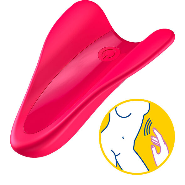 SATISFYER - HIGH FLY FINGER VIBRATOR FUCHSIA - 2