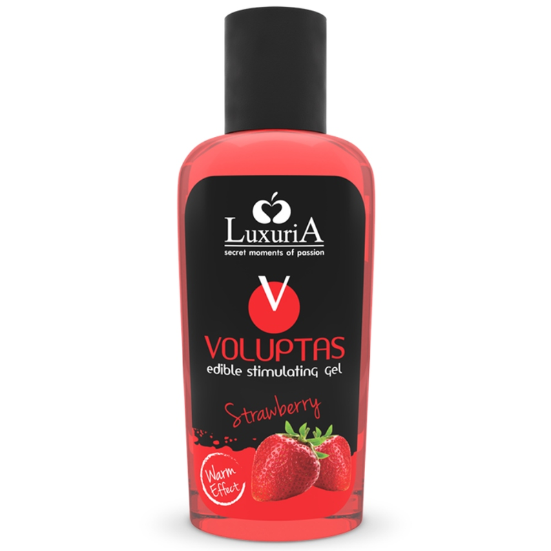 INTIMATELINE LUXURIA - VOLUPTAS EDIBLE MASSAGE GEL WARMING EFFECT - STRAWBERRY 100 ML - 1