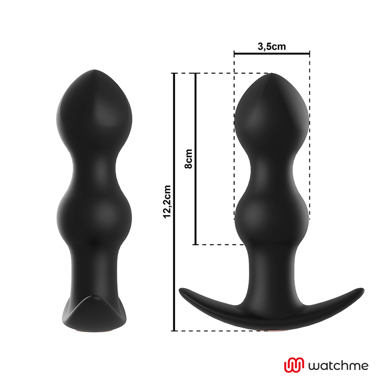 ANBIGUO - WATCHME REMOTE CONTROL PLUG ANAL VIBRATOR TIBERIO - 2