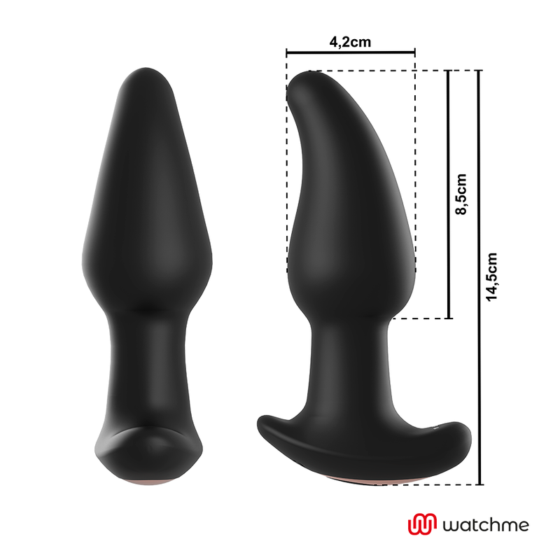 ANBIGUO - WATCHME REMOTE CONTROL ANAL PLUG VIBRATOR WITH ROTATION OF AMADEUS PEARLS - 4