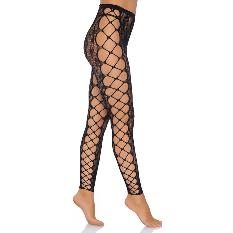 LEG AVENUE - FOOTLESS CROTHLESS TIGHTS ONE SIZE - 2