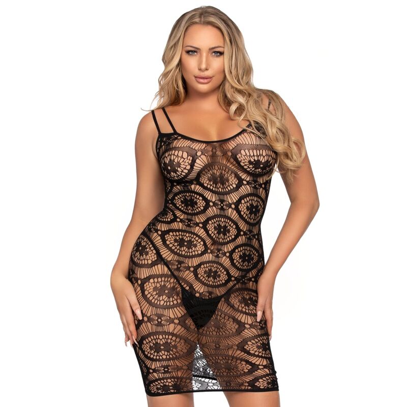 LEG AVENUE - DAISY CROCHET MINI DRESS ONE SIZE - 3