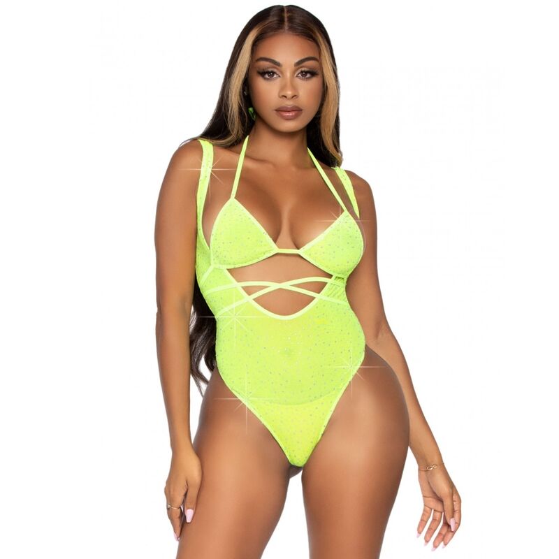LEG AVENUE - BIKINI TOP AND BODYSUIT ONE SIZE - 3