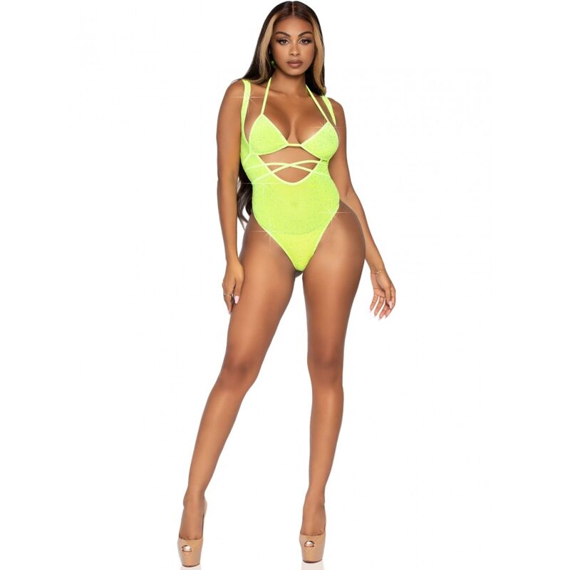 LEG AVENUE - BIKINI TOP AND BODYSUIT ONE SIZE - 4
