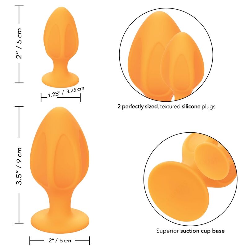 CALEXOTICS - CHEEKY BUTTPLUG ORANGE - 4