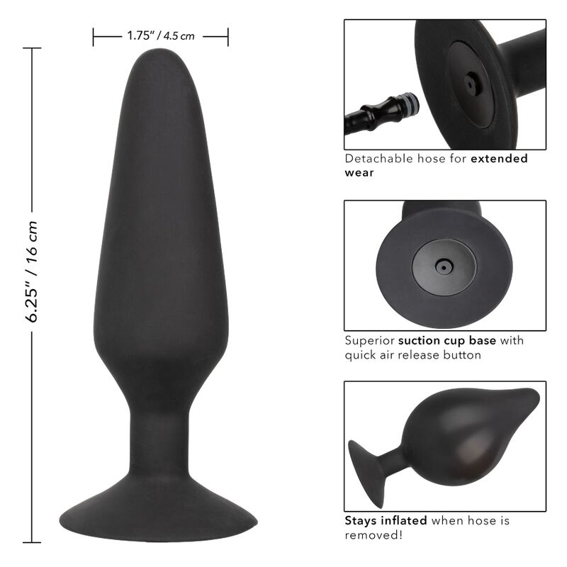 CALEXOTICS - XL SILICONE INFLATABLE PLUG - 4