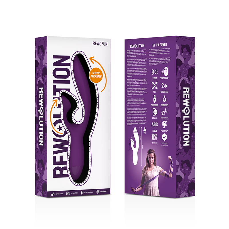 REWOLUTION - REWOFUN FLEXIBLE VIBRATOR WITH RABBIT - 7