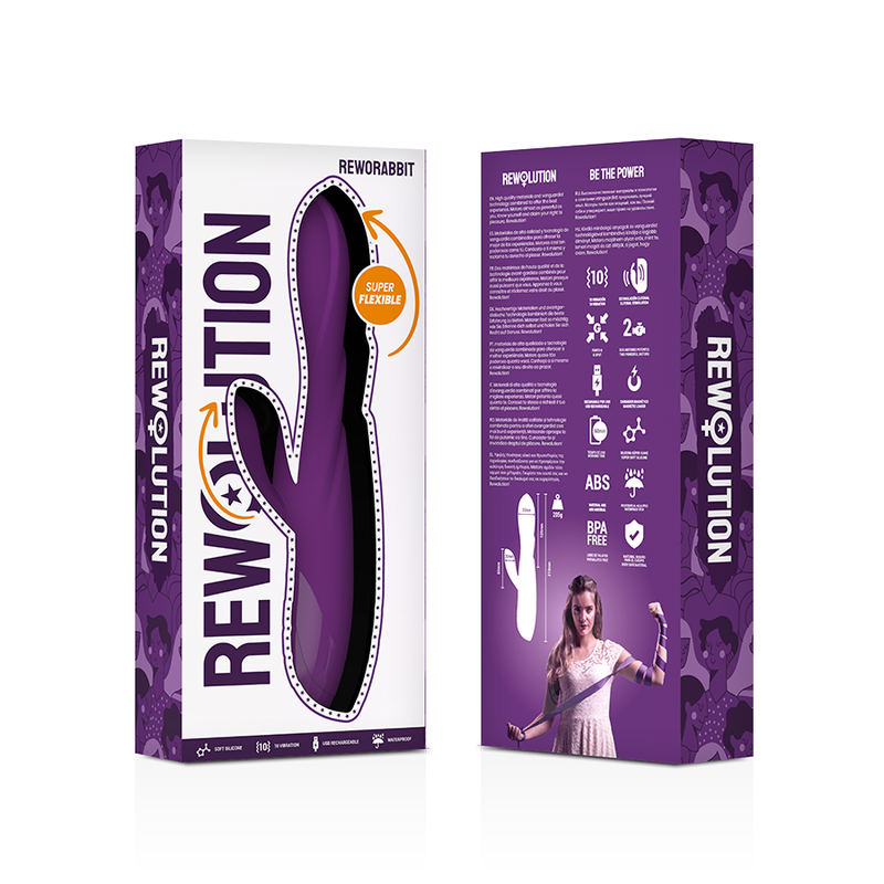 REWOLUTION - REWORABBIT FLEXIBLE VIBRATOR WITH RABBIT - 7