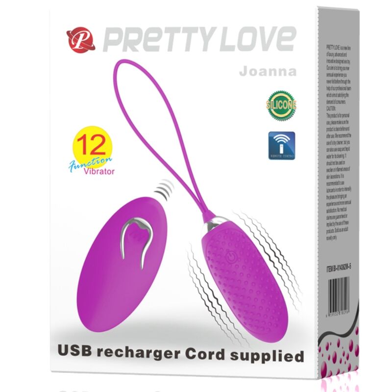 PRETTY LOVE - JOANNA VIBRATING EGG REMOTE CONTROL 12 MODES - 7