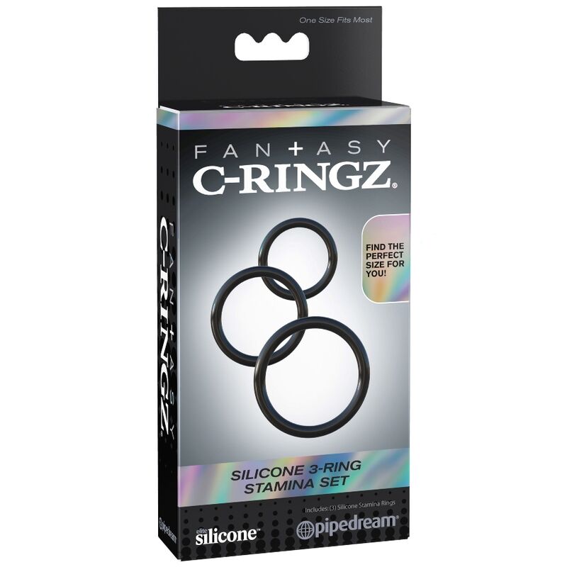 FANTASY C-RINGZ - SET 3 ANELLI STAMINA IN SILICONE - Secretroomsexyshop