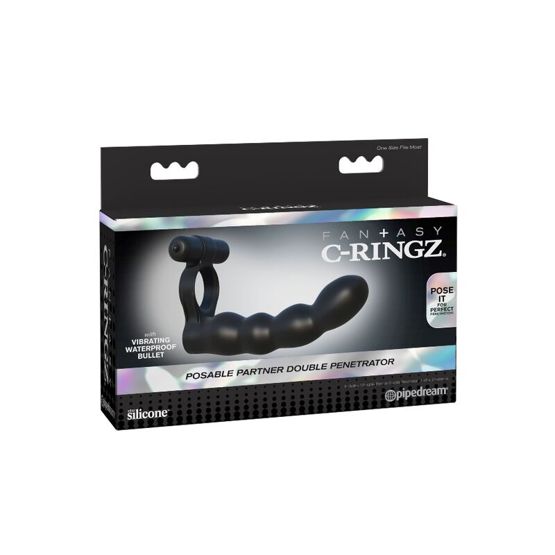 FANTASY C-RINGZ - DOPPIO PENETRATORE POSABILE - Secretroomsexyshop