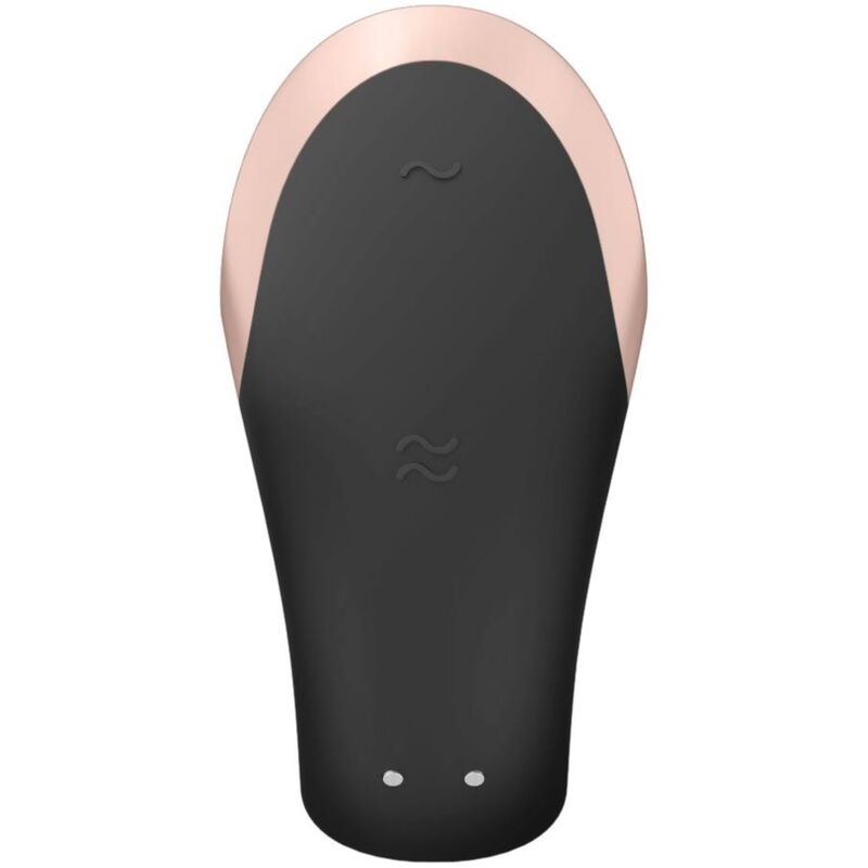 SATISFYER - DOUBLE LOVE LUXURY PARTNER VIBRATOR BLACK - 1