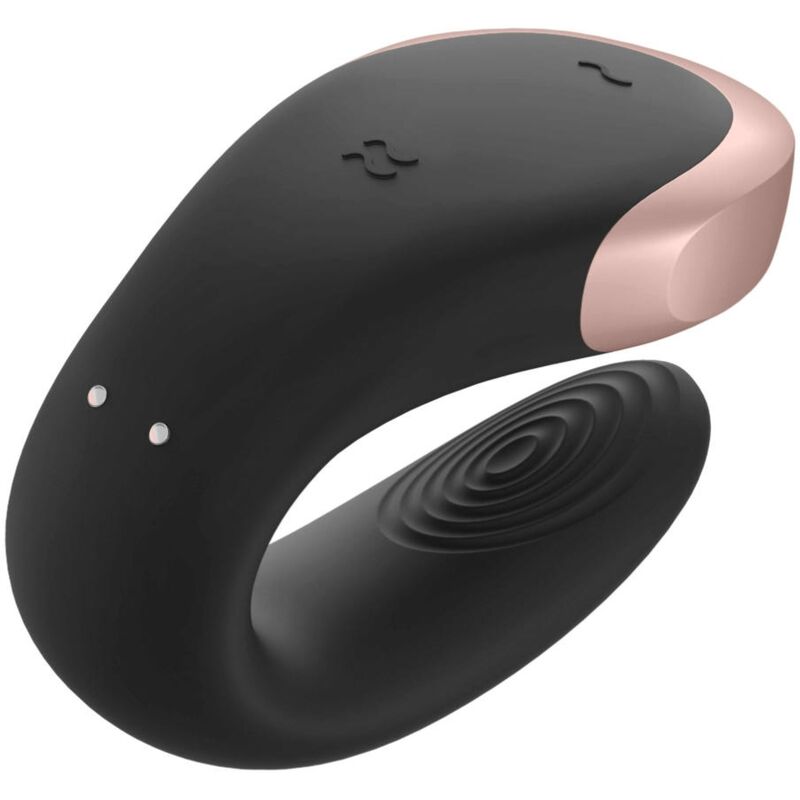 SATISFYER - DOUBLE LOVE LUXURY PARTNER VIBRATOR BLACK - 3