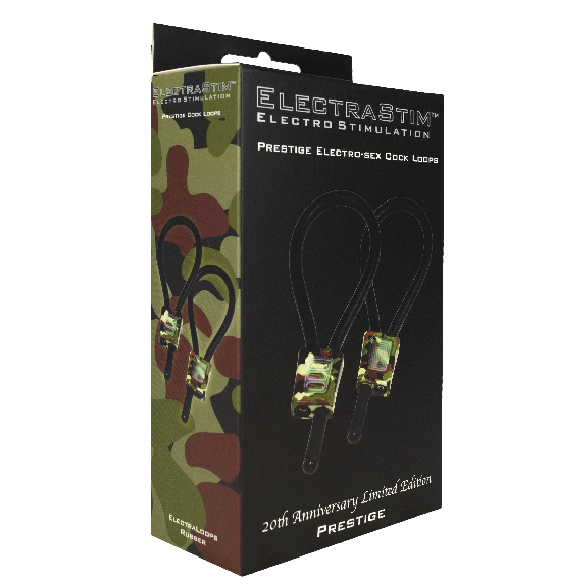 ELECTRASTIM - PRESTIGE ELECTRALOOPS ADJUSTABLE COCK RINGS CAMOUFLAGE - 3