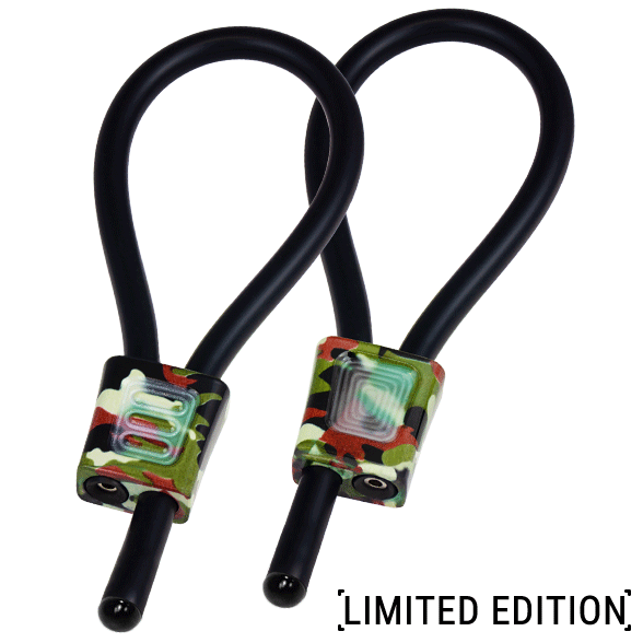 ELECTRASTIM - PRESTIGE ELECTRALOOPS ADJUSTABLE COCK RINGS CAMOUFLAGE - 4