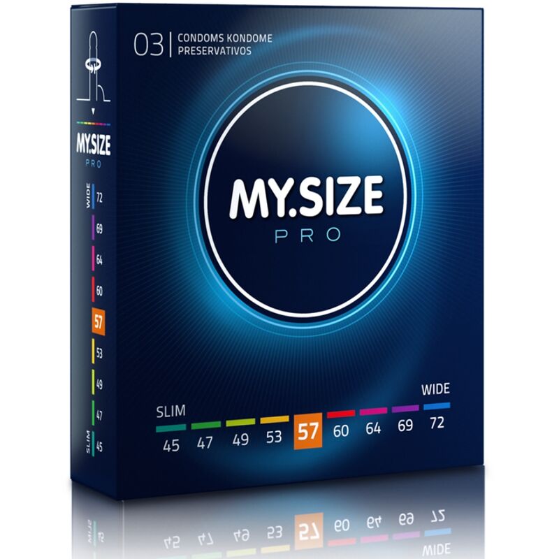 MY SIZE - PRO CONDOMS 57 MM 3 UNITS - 1