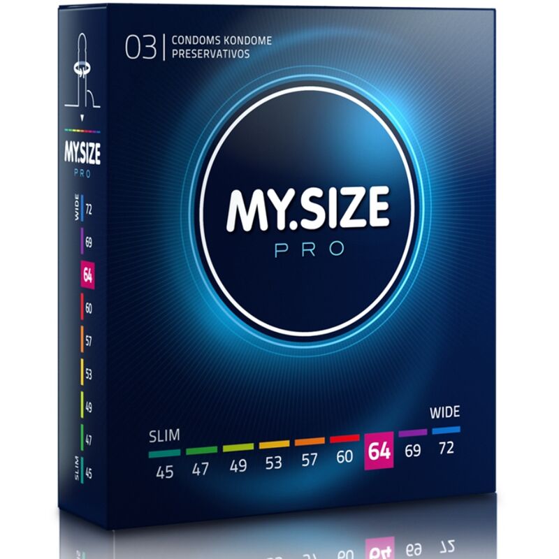 MY SIZE - PRO CONDOMS 64 MM 3 UNITS - 1