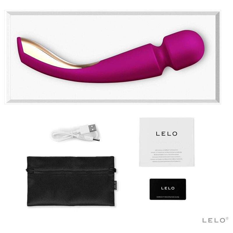 LELO - SMART WAND MASSAGER MEDIUM 2 DEEP PINK