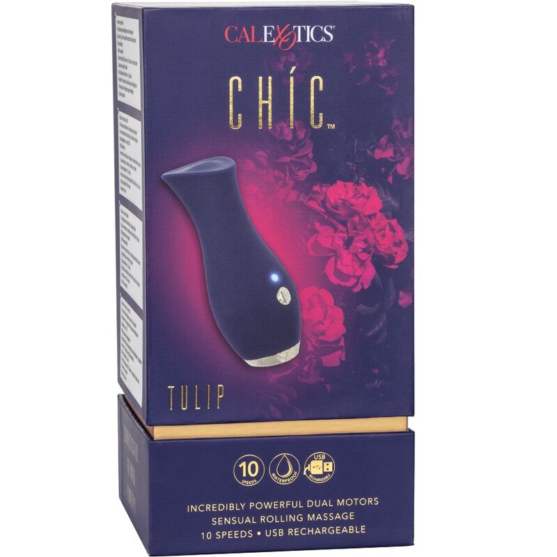 CALEXOTICS - CHIC TULIP MASAJEADOR - AZUL - 1