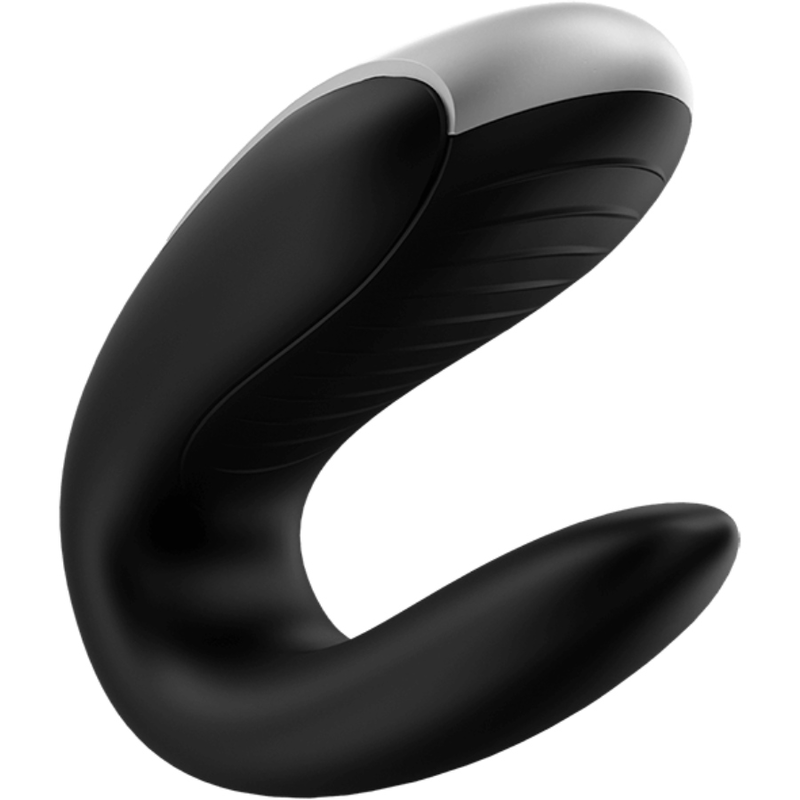 SATISFYER - DOUBLE FUN PARTNER VIBRATOR BLACK - 3