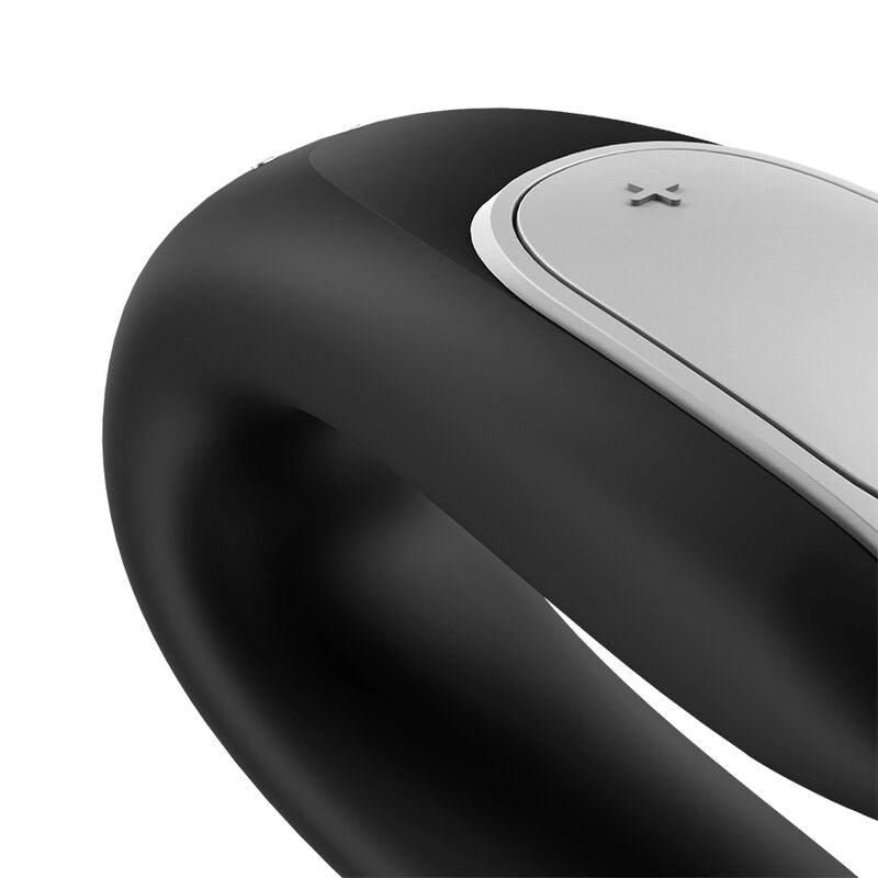 SATISFYER - DOUBLE FUN PARTNER VIBRATOR BLACK - 7