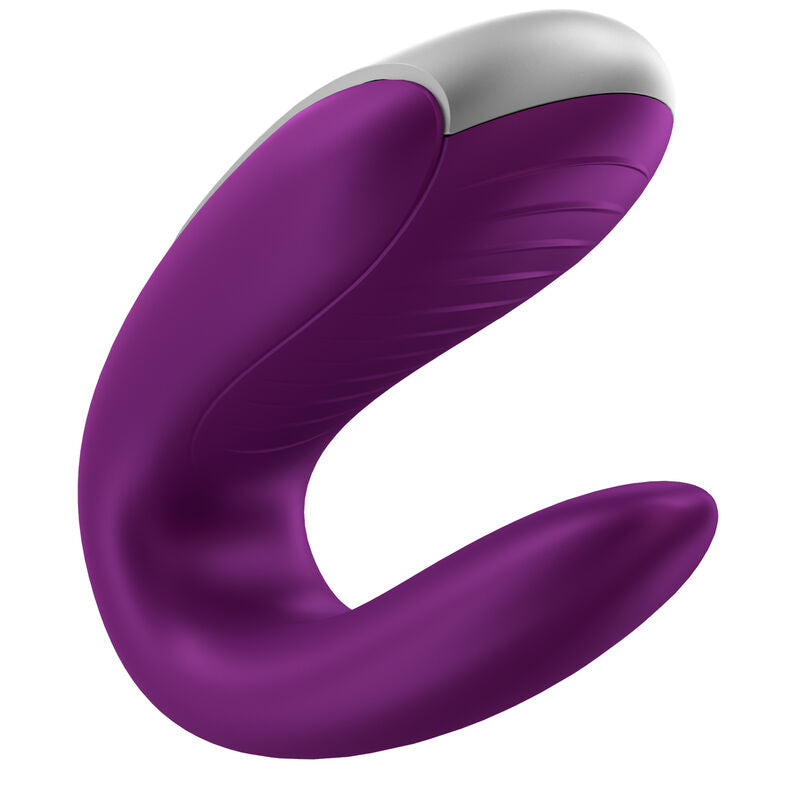 SATISFYER - DOUBLE FUN PARTNER VIBRATOR PURPLE - 6