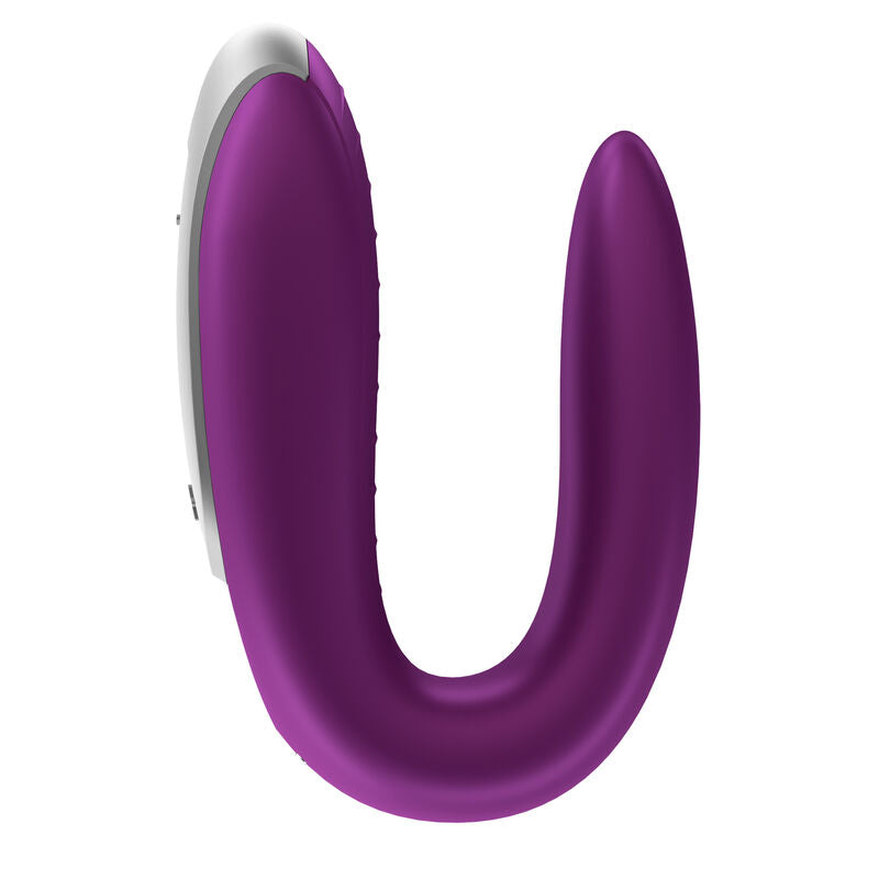 SATISFYER - DOUBLE FUN PARTNER VIBRATOR PURPLE - 5