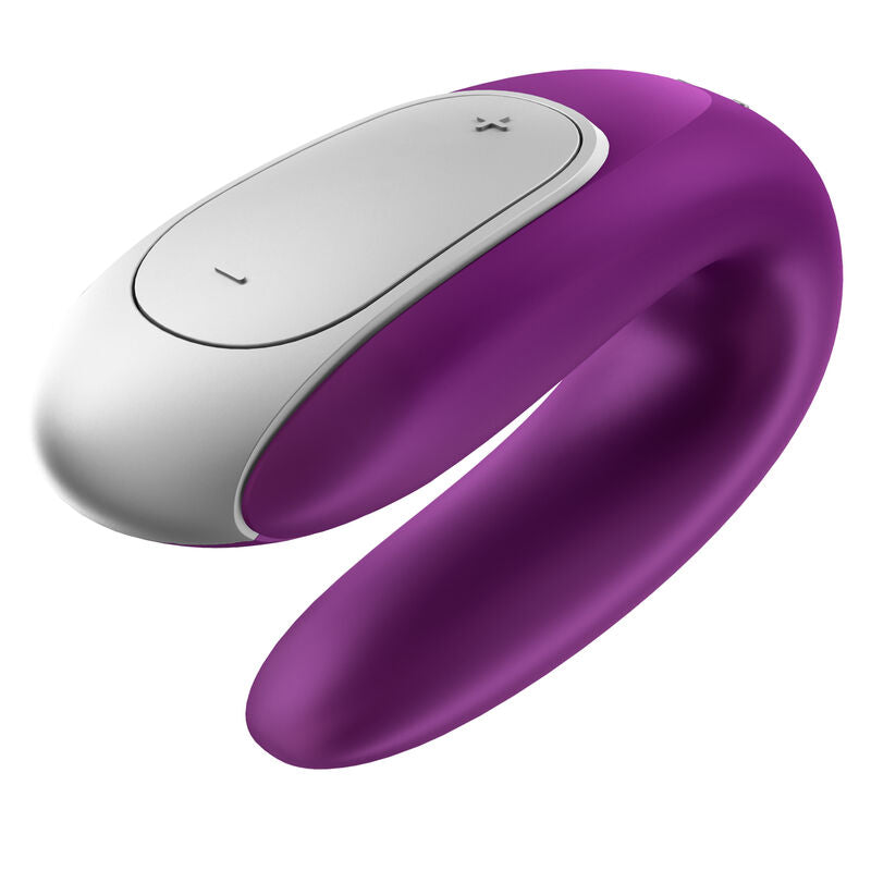 SATISFYER - DOUBLE FUN PARTNER VIBRATOR PURPLE - 4
