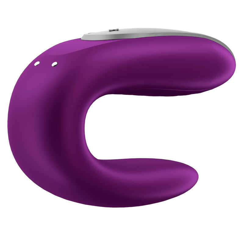 SATISFYER - DOUBLE FUN PARTNER VIBRATOR PURPLE - 3