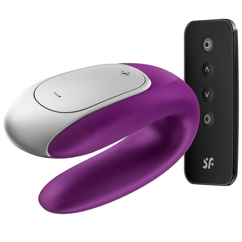 SATISFYER - DOUBLE FUN PARTNER VIBRATOR PURPLE - 9