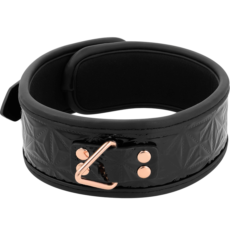 BEGME - BLACK EDITION PREMIUM VEGAN LEATHER COLLAR WITH NEOPRENE LINING - 3