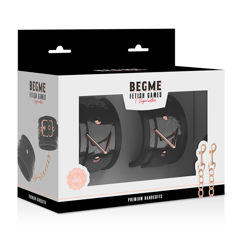 BEGME - BLACK EDITION PREMIUM HANDCUFFS WITH NEOPRENE LINING - 3