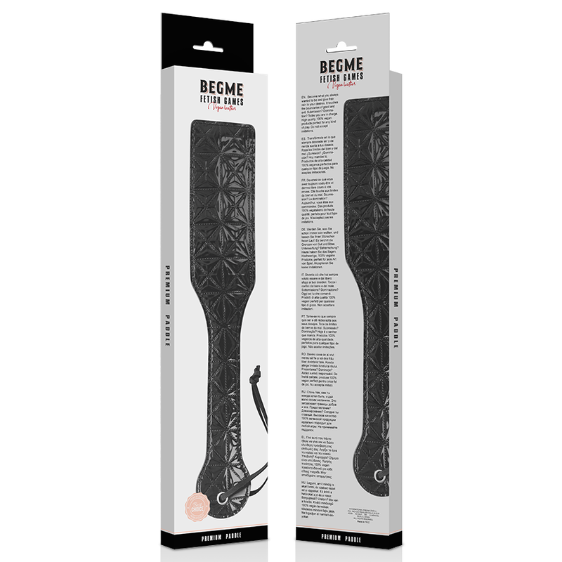BEGME - BLACK EDITION VEGAN LEATHER PADDLE - 3