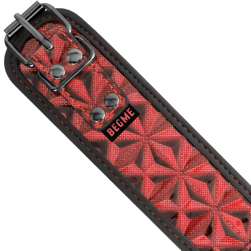 BEGME - RED EDITION COLLAR WITH NIPPLE CLAMPS WITH NEOPRENE LINING - 3