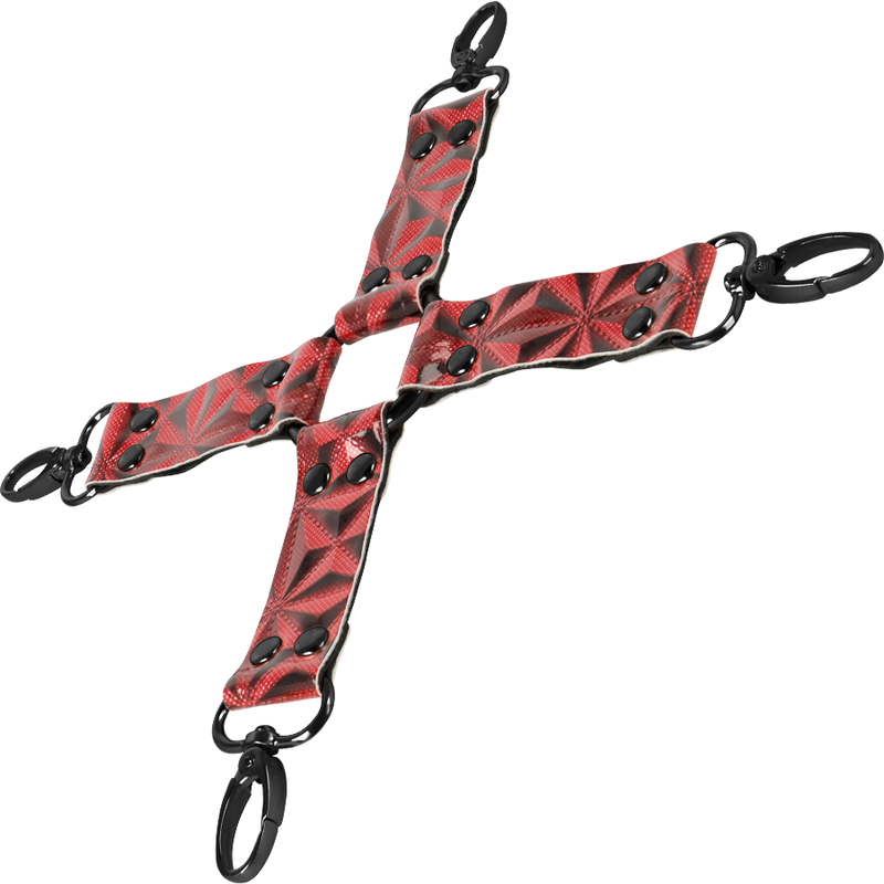 BEGME - CRAVATE HOG EN CUIR VÉGAN PREMIUM ÉDITION ROUGE