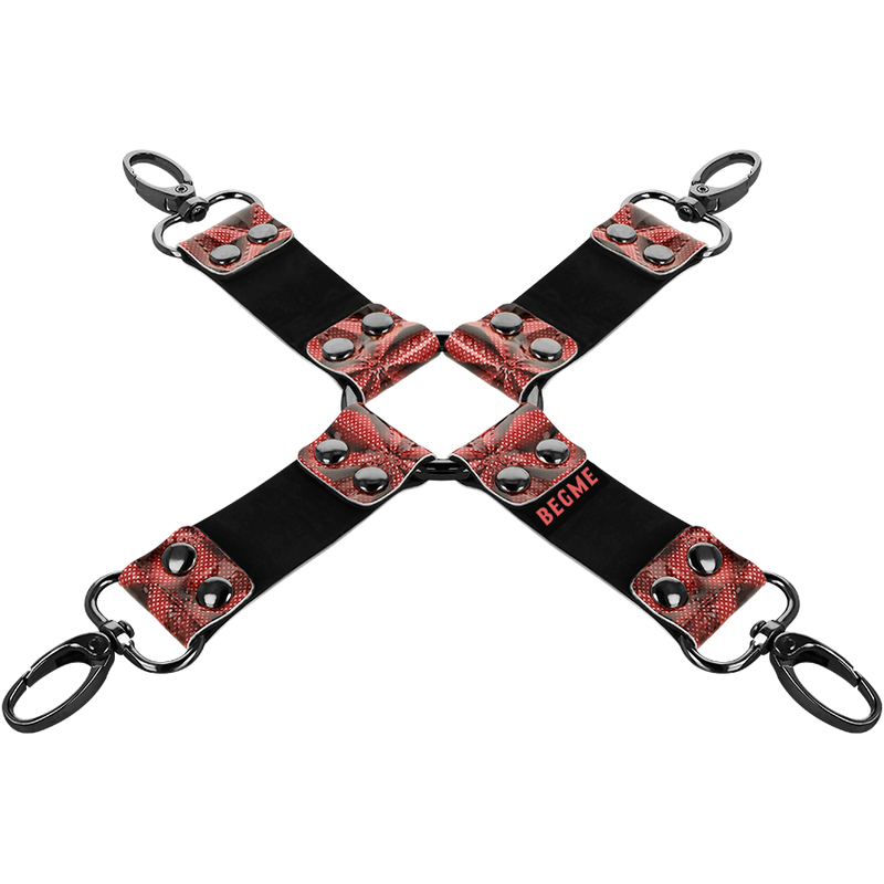 BEGME - CRAVATE HOG EN CUIR VÉGAN PREMIUM ÉDITION ROUGE