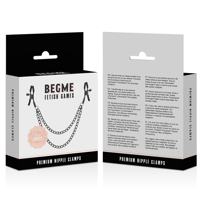 BEGME - RED EDITION NIPPLE CLIPS WITH CHAIN - 4
