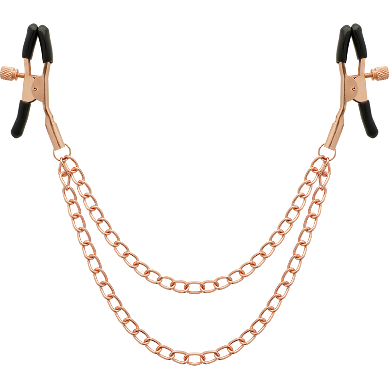 COQUETTE CHIC DESIRE - FANTASY METAL NIPPLE CLIPS WITH CHAIN - 1