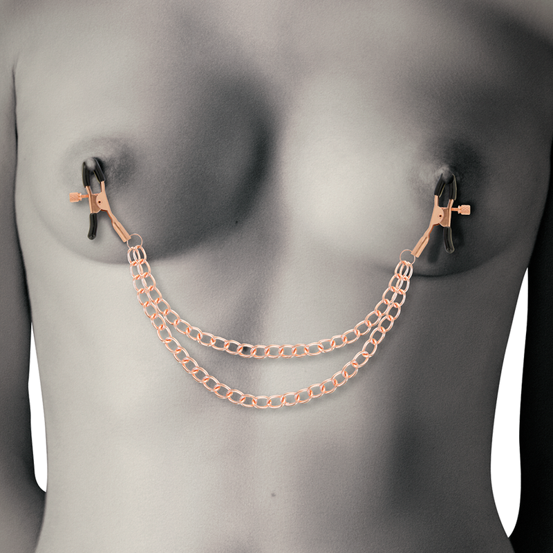 COQUETTE CHIC DESIRE - FANTASY METAL NIPPLE CLIPS WITH CHAIN - 4