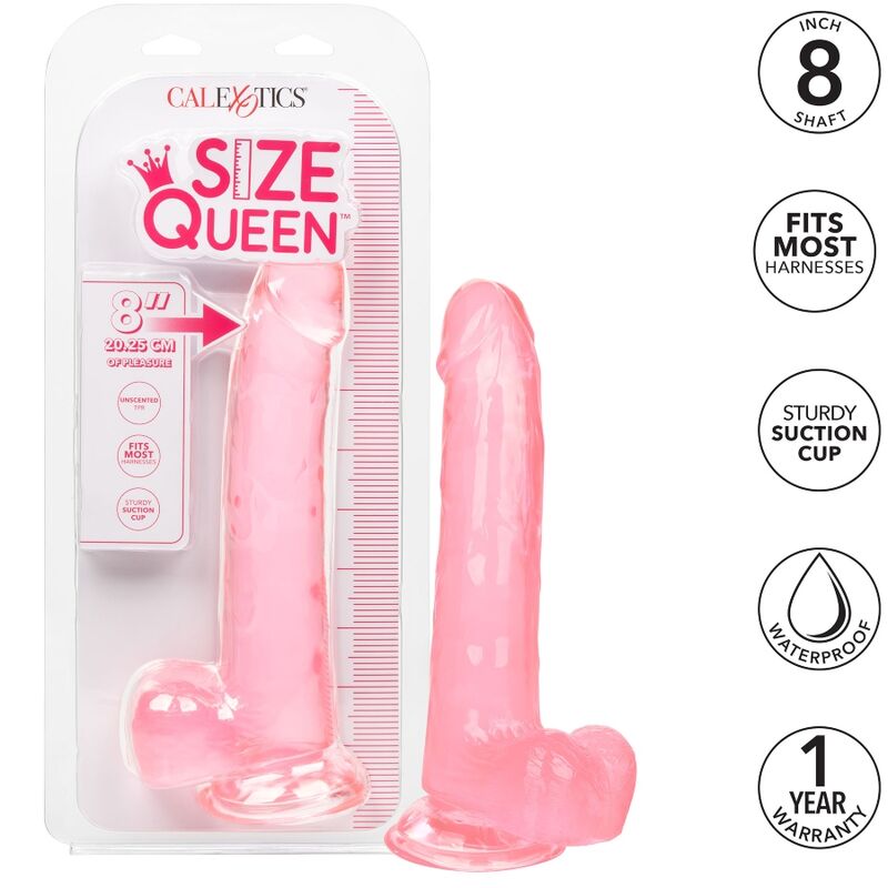 CALEXOTICS - SIZE QUEEN DILDO PINK 20.3 CM - 5