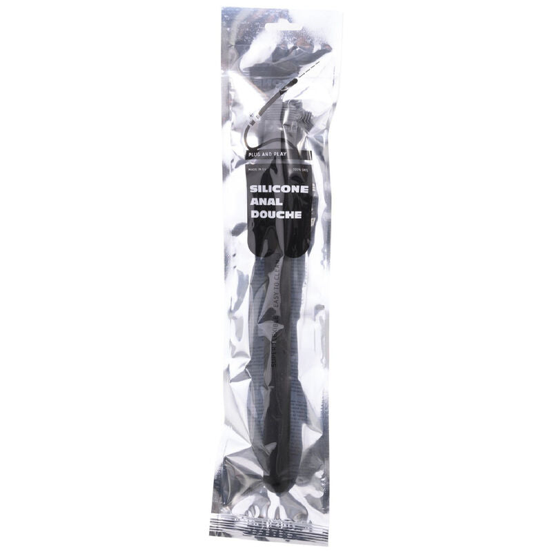 ALL BLACK - MEGA RIPPLE SHOWER ANAL SILICONE 28.5 CM - 2