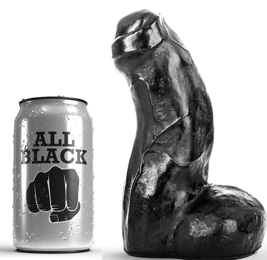 ALL BLACK - REALISTIC DONG BLACK 17 CM - 1