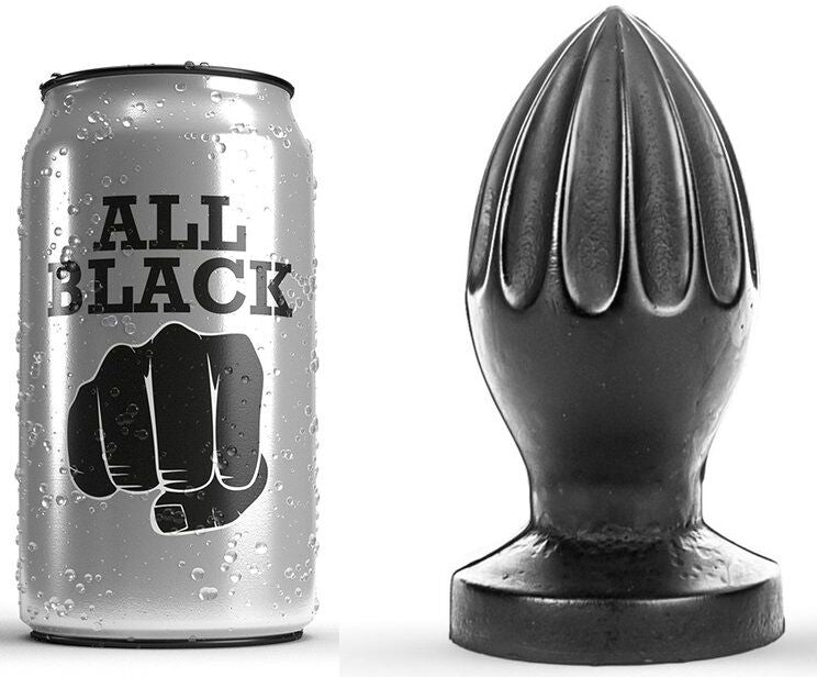 ALL BLACK - PLUG ANAL 12 CM - 1