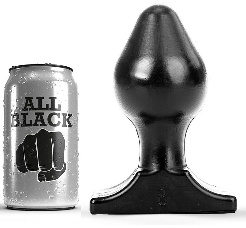 ALL BLACK - ANAL PLUG 16X8 CM - 1