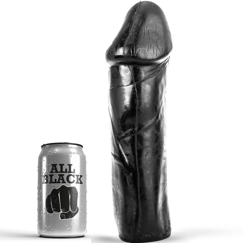 ALL BLACK - DONG 28 CM WITHOUT TESTICLES - 1