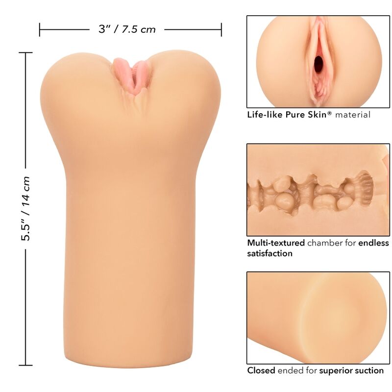 CALEXOTICS - BOUNDLESS VULVA STROKER LIGHT SKIN - 6